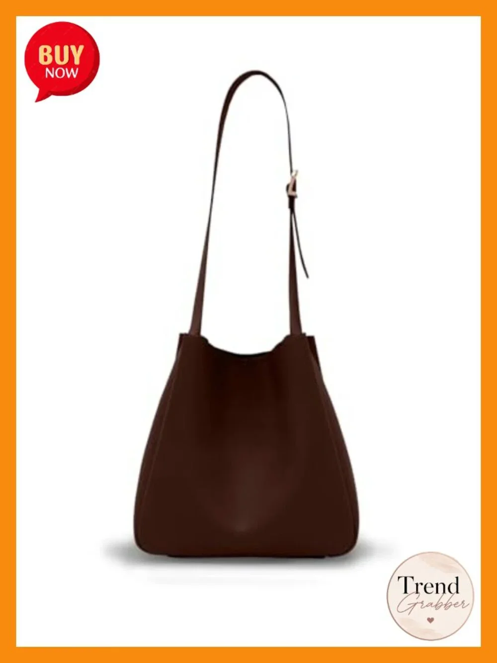 Slouchy Hobo Bag - Soft Faux Leather Shoulder Tote Purse - Vegan PU Leather
